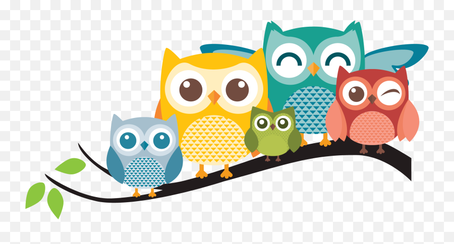 Cartoon Owl Personalized Family - Owl Clipart Transparent Background Png,Owl Png