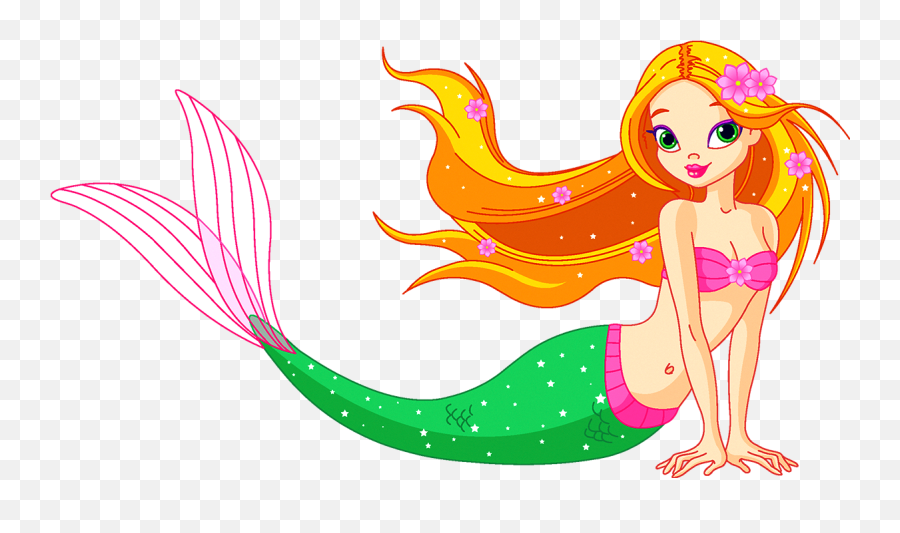 Download Mermaid Clip Art - Imagenes Animadas De Sirenas Png,Mermaid Clipart Png