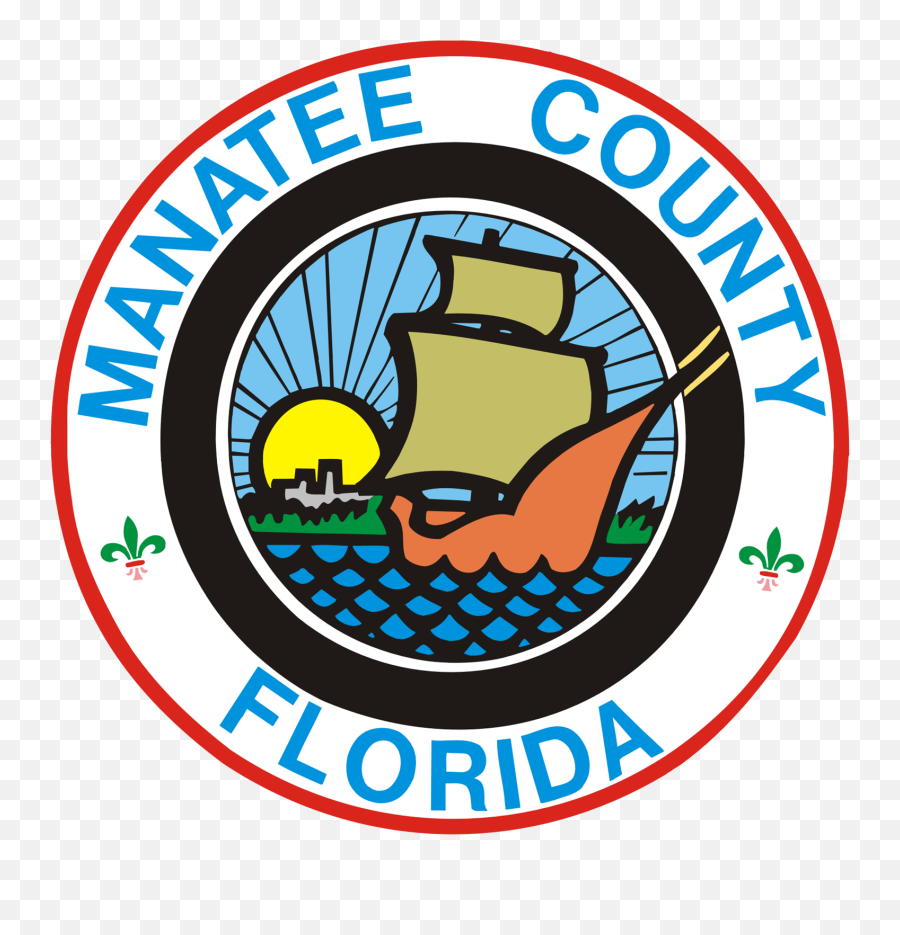 Seal Of Manatee County Florida - Manatee County Seal Png,Manatee Png