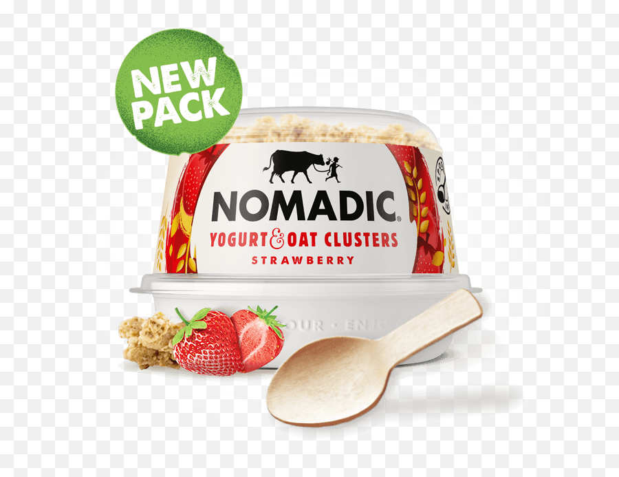 Nomadic Dairy - Nomadic Strawberry Oat Clusters Png,Plastic Spoon Png