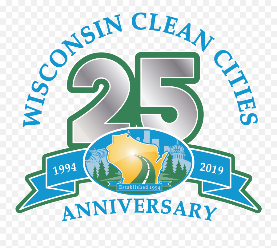 Wcc 25th Anniversary Logo - Wisconsin Clean Cities Png,25th Anniversary Logo