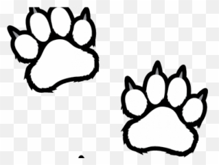 Badger Clipart Paw Print - Tiger White Printable png