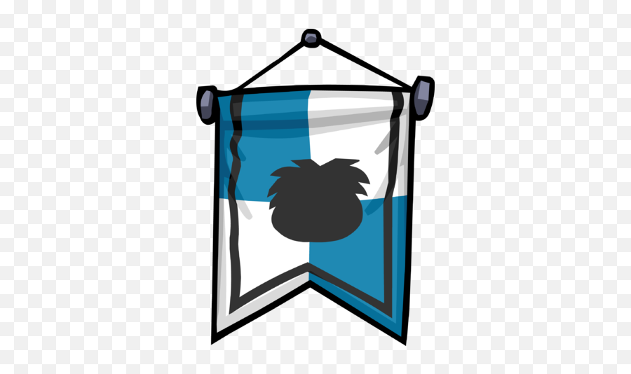 Ye Olde Blue Banner Club Penguin Wiki Fandom - Portable Network Graphics Png,Banner Icon Png