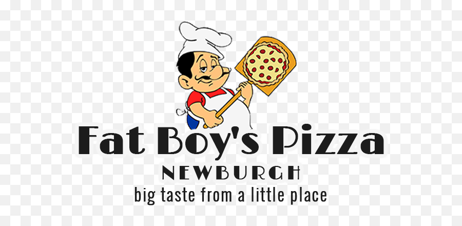 Fat Boyu0027s Pizza Newburgh Stromboli U0026 Chicken Wings - Clip Art Png,Cartoon Pizza Logo