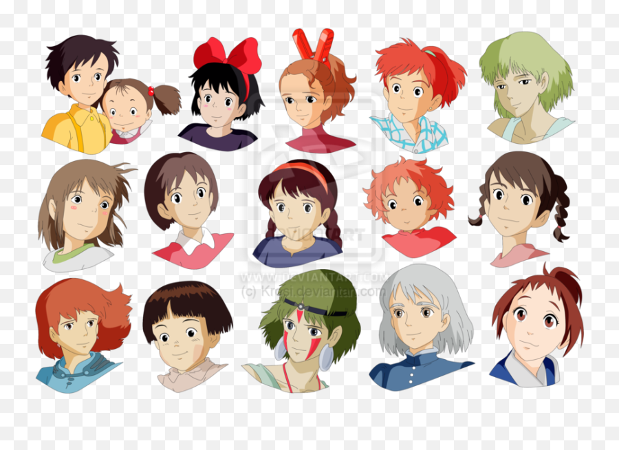 Download Hd Girls Studio Ghibli - Ghibli Museum Transparent Studio Ghibli Girls Png,Studio Ghibli Png