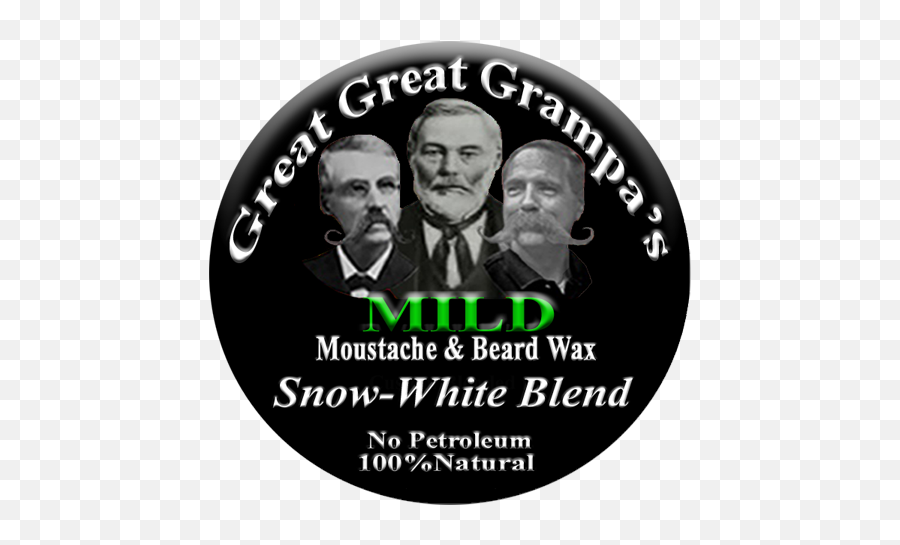 White Mustache U0026 Beard Wax - Snowwhite Blend Mild Medium Or Stiff Hold Gentleman Png,Moustaches Logo
