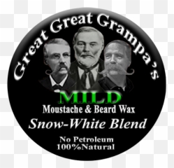 White Mustache U0026 Beard Wax - Snowwhite Blend Mild Medium or Stiff hold Gentleman png