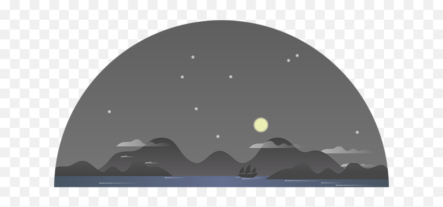 500 Free Mountains U0026 Landscape Vectors - Pixabay Moon Night Graphic Design Png,Mountain Silhouette Png
