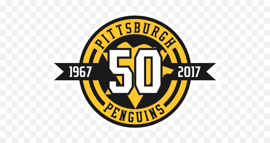 Download Hd 50th Anniversary Pittsburgh Penguins Logo - Nagarhole National Park Png,Pittsburgh Penguins Png