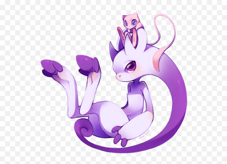 Mewtwo Mew And Mega Y - Fictional Character Png,Mew Transparent