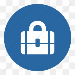 Iconsetc Flat Circle White Blue Broccolidry Briefcase Icon - Simpro Connect App png