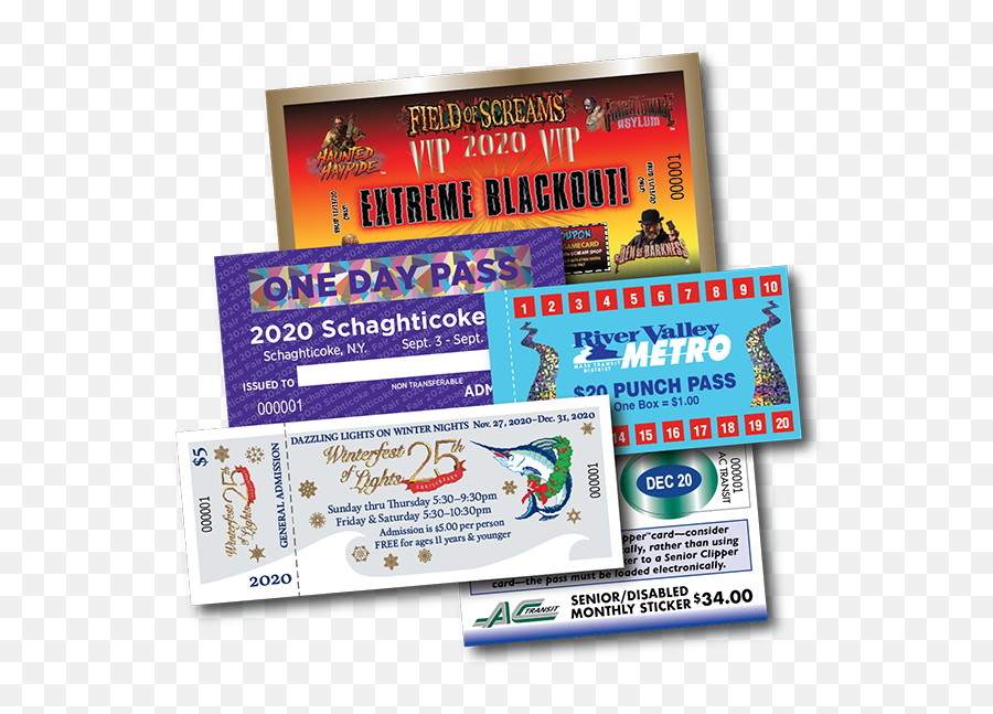 Foil Tickets - Horizontal Png,Ticket Transparent