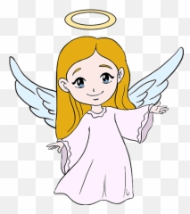 How To Draw An Angel In Few Easy Steps Drawing Guides - Cartoon To png