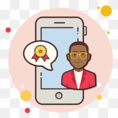 Man Phone Medal Icon U2013 Free Download Png And Vector