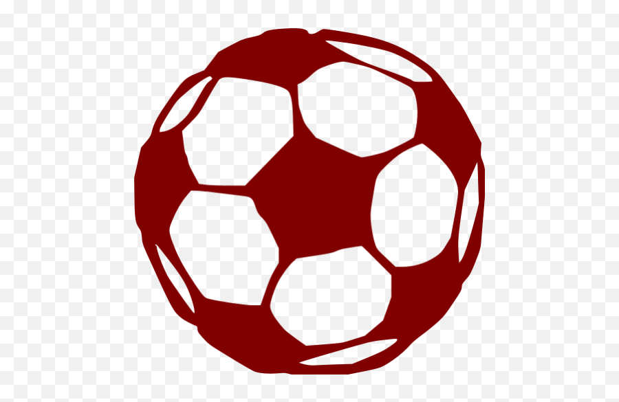 Maroon Soccer 2 Icon - Free Maroon Sport Icons Guadeloupe National Football Team Logo Png,Soccer Ball Icon Png