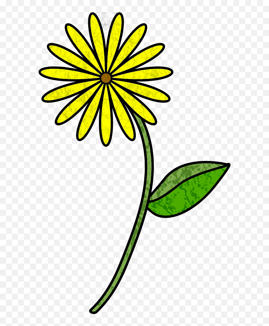 August - Cartoon Flower With Stem Clipart Full Size Simple Flower Drawing Designs Png,Flower Stem Png
