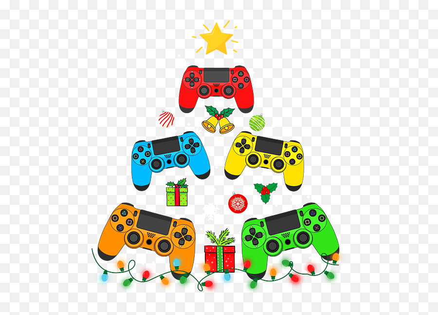 Gamer Christmas Ornament Tree Funny Gaming Xmas Onesie For - Girly Png,Ps4 Controller Icon Png