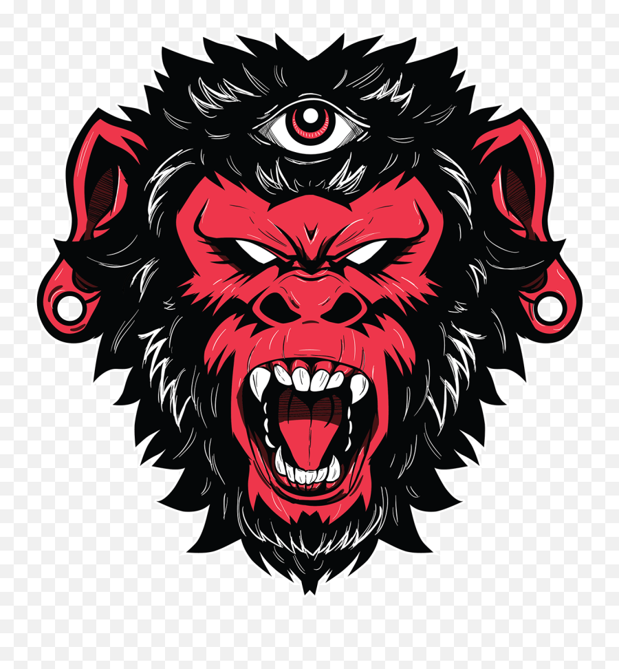 Third Eye Monkey Png Arts - Angry Monkey Logo Png,Monkey Png