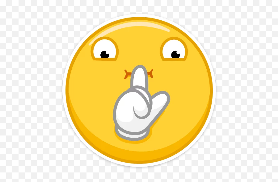 Emoji Telegram Stickers - Happy Png,Shush Icon