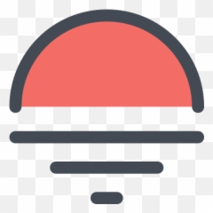 Sunset Icon In Pastel Style - Language png