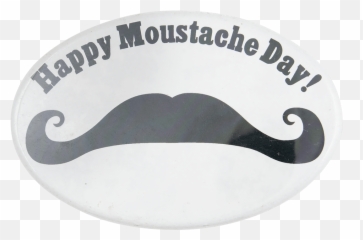 Happy Moustache Day Busy Beaver Button Museum - Illustration png