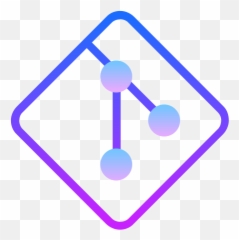 Git Icon In Gradient Line Style - Dot png