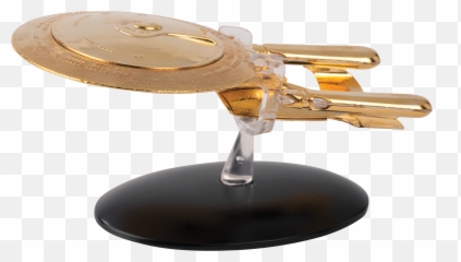 Uss Enterprise - D Goes For Gold With Hero Collector Golden Star Trek png