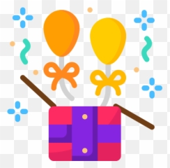 Surprise Box - Free entertainment icons Balloon Box Icon png