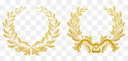 Gold Olive Branch Euclidean Vector Laurel Wreath - Gold Transparent Background Laurel Wreath Gold Png,Olive Png