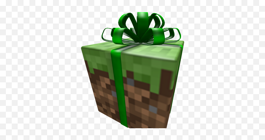 Minecraft Grass Block Gift Of Minecraftiness - Roblox Roblox Christmas Presents Png,Minecraft Grass Block Png