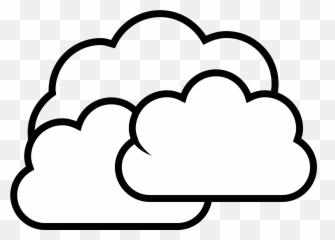 Download Cloud Dust - Rain Coloring Pages Full Size Clouds Clipart Transparent Background png