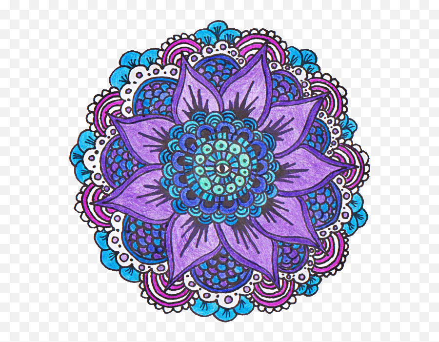 Download Hd Mandala Flower Png Picture Transparent - Mandala Motif,Mandala Png