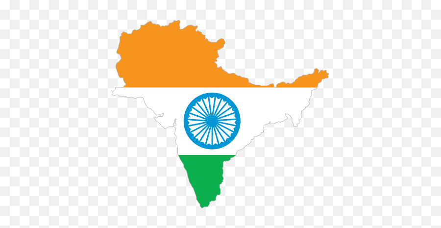 India Map Flag Png Image - India Map Flag Vector,India Map Png