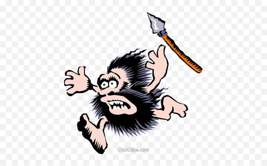 Cartoon Cavemen Royalty Free Vector Clip Art Illustration - Cartoon Png,Caveman Png