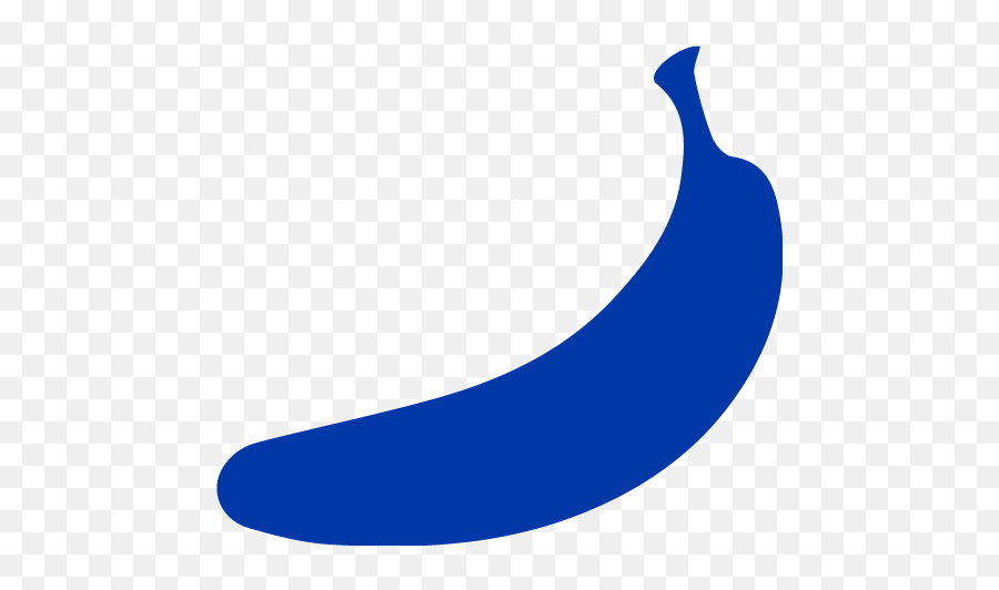 Royal Azure Blue Banana 2 Icon - Free Royal Azure Blue Fruit Black Banana Icon Png,Banana Transparent