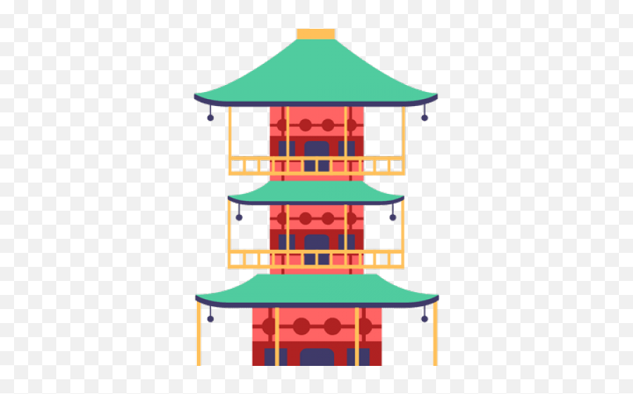 Pagoda Clipart Japanese Building - Lighthouse Png Download Japanese Building Clipart Png,Lighthouse Clipart Png