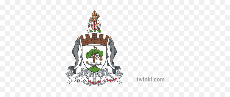 Glasgow Coat Of Arms Illustration - Twinkl Illustration Png,Coat Of Arms Png