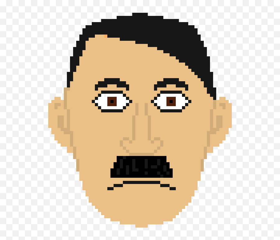 Hitler Face Pixel Art - Minecraft Pixel Art Adolf Hitler Png,Hitler Face Png