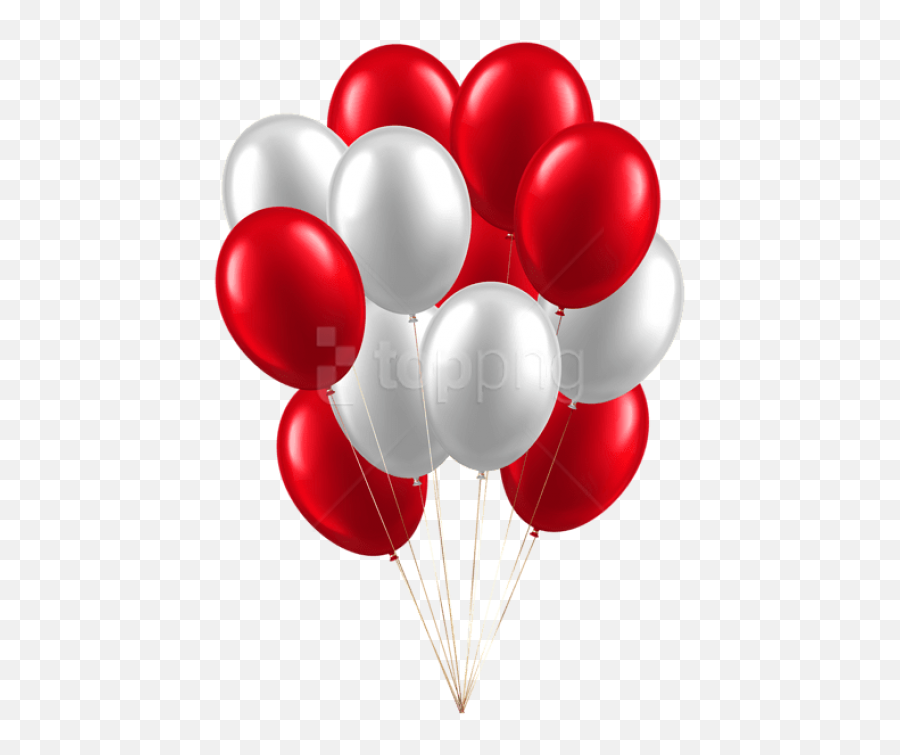 White And Red Background Png 3 Image - Transparent Background Blue Balloon Transparent,Red Balloon Png