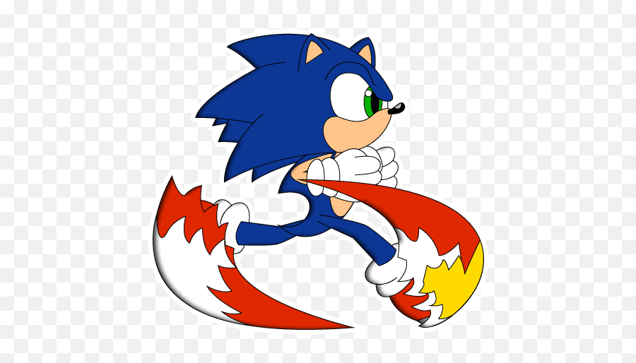 Sth Ep Style By Wingedknight Uc Sonic - Sonic The Hedgehog Moving Png,Sonic Running Png