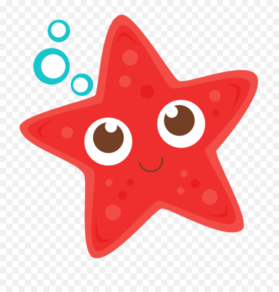 Sea Clipart Transparent - Cute Starfish Clipart Png,Under The Sea Png