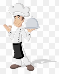 Serving Waiter Catering Industry - Transparent Transparent Background Chef Cartoon Png,Cook Png
