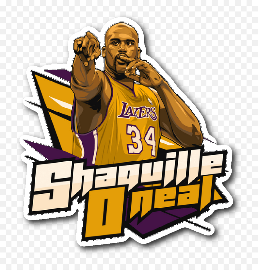 Download Shaquille Oneal Vynil Sticker - Shaq O Neal Logo Png,Shaq Png