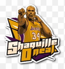 Download Shaquille Oneal Vynil Sticker - Shaq O Neal Logo Png,Shaq Png