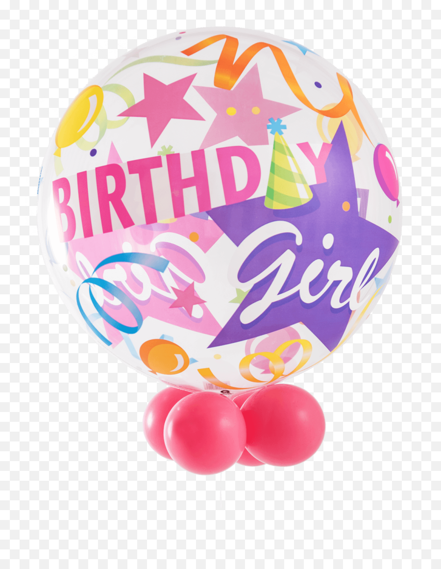 Party Hat Emoji Png - Birthday Girl Party Hat Bubble Balloon Balloon,Birthday Emoji Png