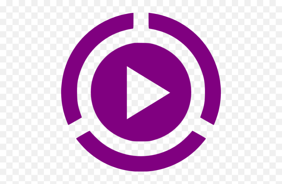 Purple Video Play 2 Icon - Free Purple Video Icons Purple Play Icon Png,Video Play Png