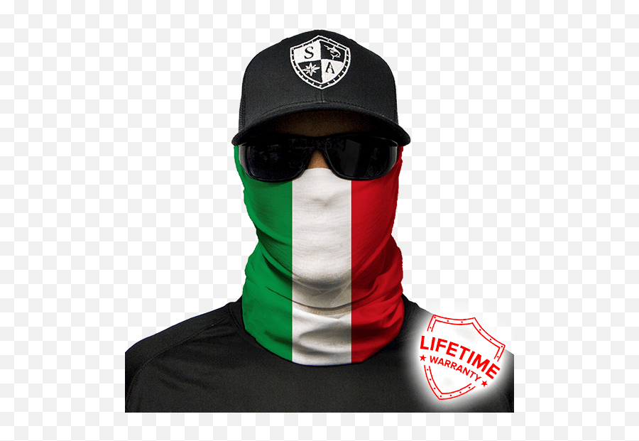 Download Italian Flag - Mahi Mahi Face Shield Full Size Face Shield Neon Purge Png,Italian Flag Png