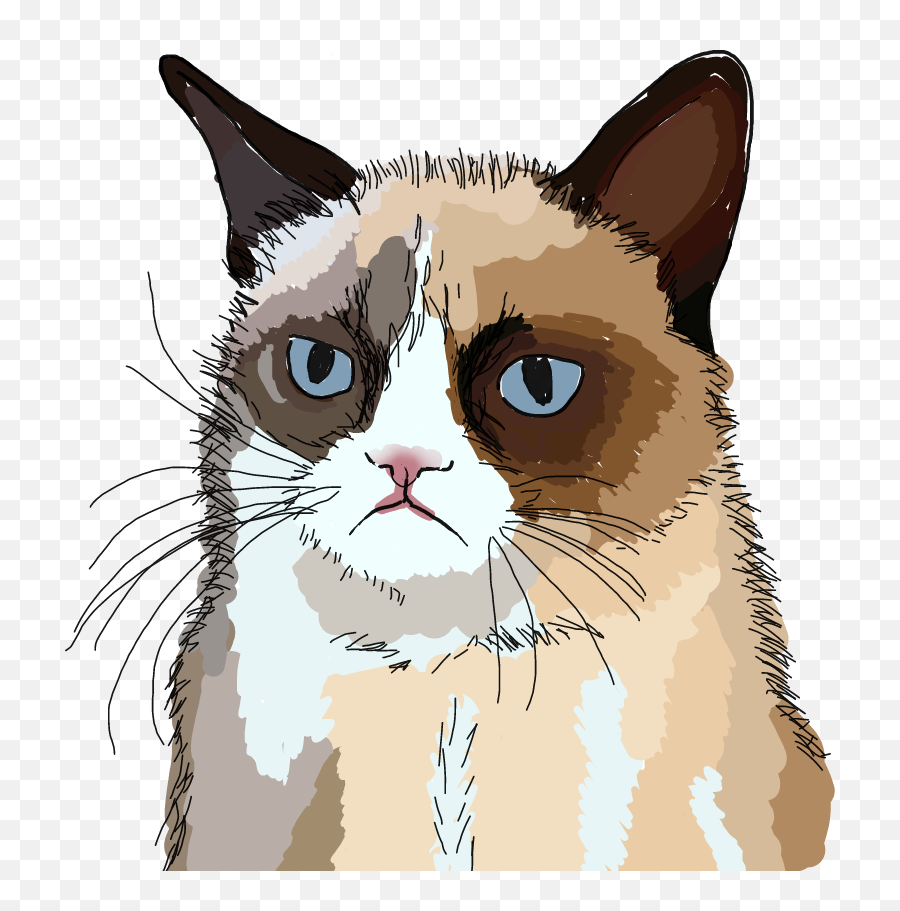 Freetoedit Grumpy Cat Sticker By Creepy Esther - Grumpy Cat Sticker Png,Grumpy Cat Png