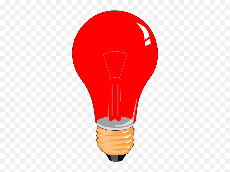 Download Light Bulb Clipart Red - Lamp Clipart Png,Red Light Png