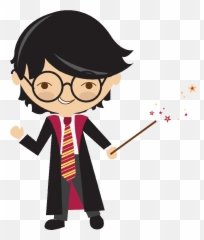 Download Harry Potter With Wand Clipart - Harry Potter Clip Art Png,Harry Potter Wand Png